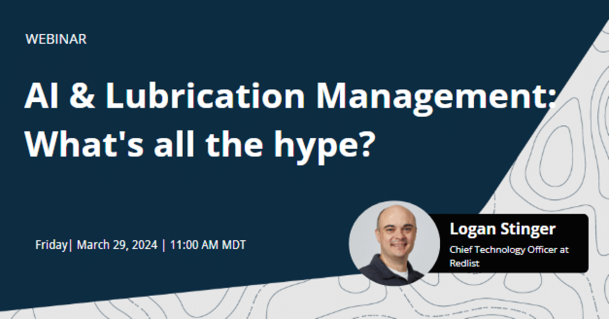AI & Lubrication Management: What's all the hype?